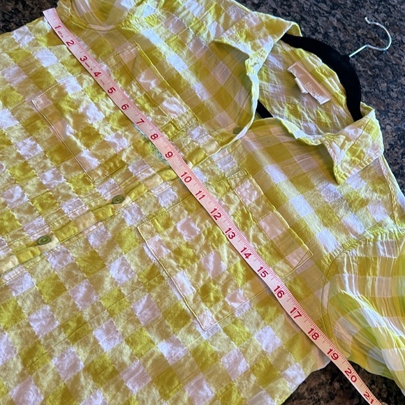 Michael Kors checkered button up rouch look EUC - Picture 6 of 9